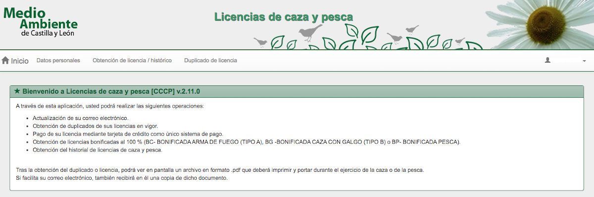 licencia de pesca Castilla y León paso 3